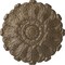 Ekena Millwork Durham Ceiling Medallion (Fits Canopies up to 4 1/4"), Hand-Painted Warm Silver, 31"OD x 1 1/2"P CM31DUWSS - alternate 1